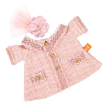 Розовый костюм в клетку