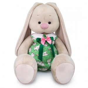 Зайка Ми большой в комбинезоне с кроликами