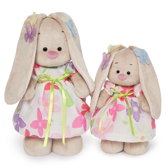 Зайка Ми в летнем платье с бабочками на ушках