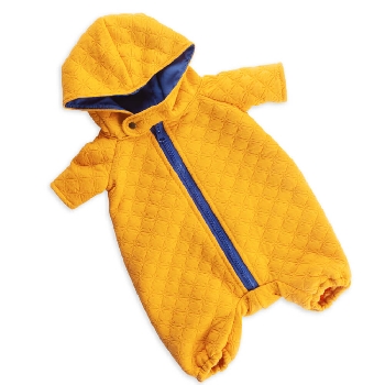 Оранжевый стеганый комбинезон