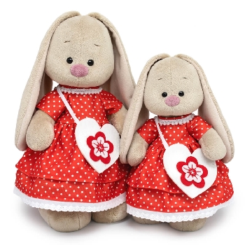 Зайка Ми в платье и с сумочкой-сердечком