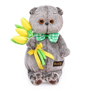 Басик с желтыми тюльпанами