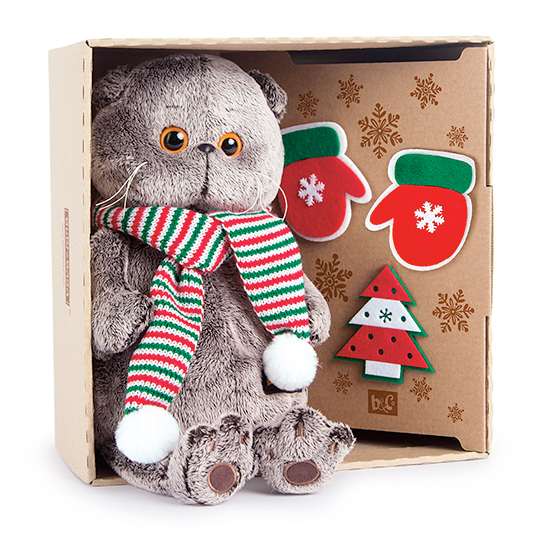 Басик с набором елочных игрушек