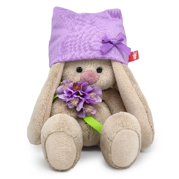 Зайка Ми в шапочке и с букетом