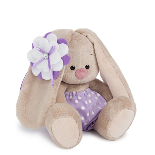 Зайка Ми с цветком и хрустальной пуговкой