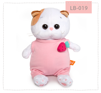 Ли-Ли беби в розовом комбинезоне с клубничкой