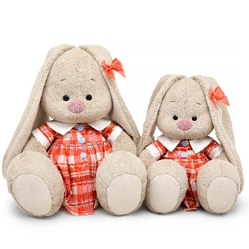 Зайка Ми в платье в клетку