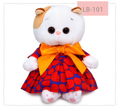 Ли-Ли беби в платье с оранжевым бантом