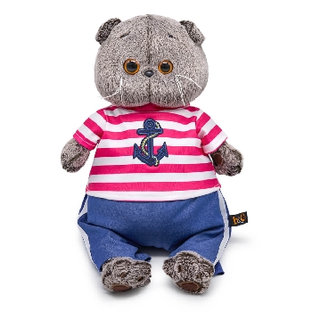 Басик в полосатой футболке с якорем