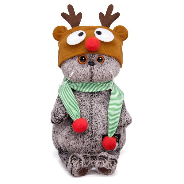 Басик в шапке «Олень»