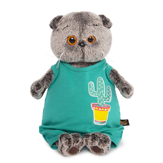 Басик в изумрудном комбинезоне с кактусом