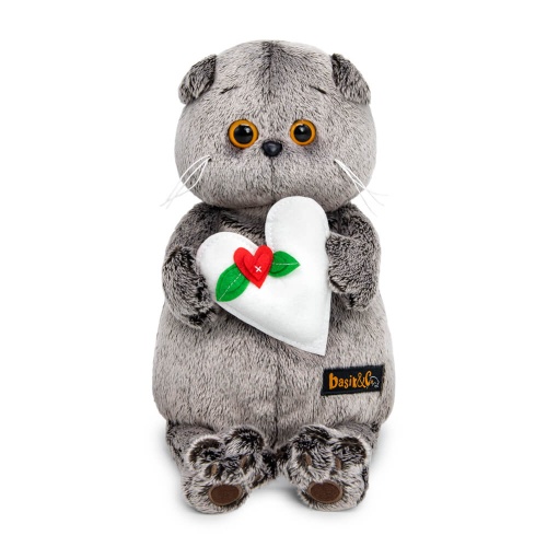 Кот Басик с весенним сердцем