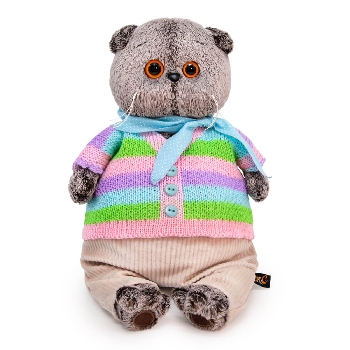 Басик в полосатой кофте и штанах