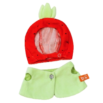 Жилет и шапочка «Клубничка»