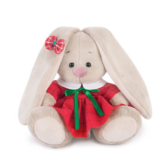 Зайка Ми в красном платье в клетку