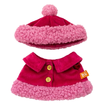 Жилетка и шапка с меховой отделкой