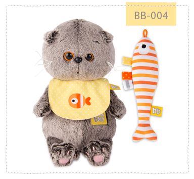 Басик беби в слюнявчике с погремушкой