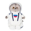 Басик в костюме космонавта