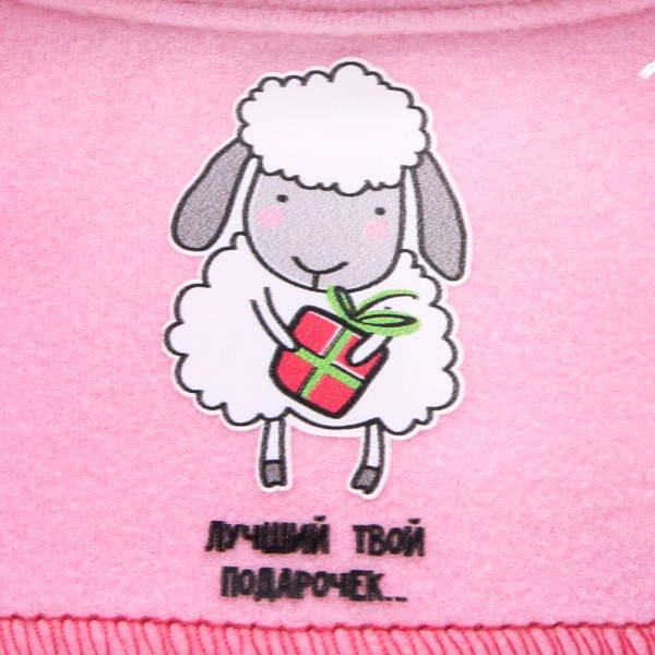 Кошечка Ли-Ли беби в лонгсливе с овечкой